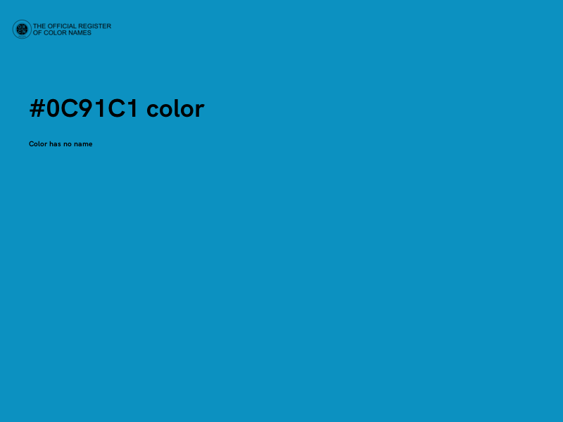 #0C91C1 color image