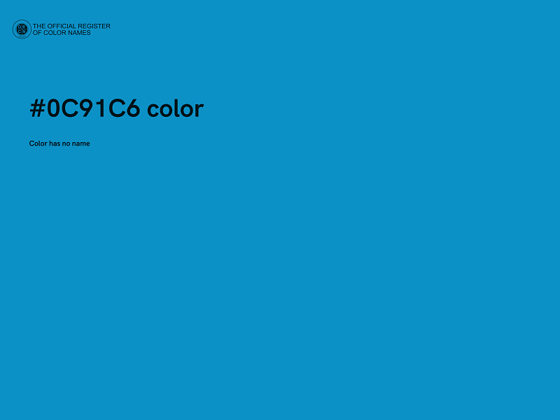 #0C91C6 color image