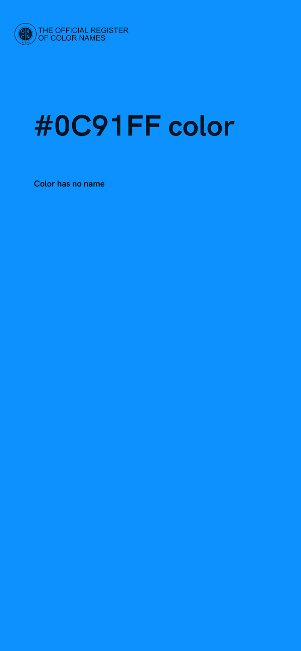 #0C91FF color image