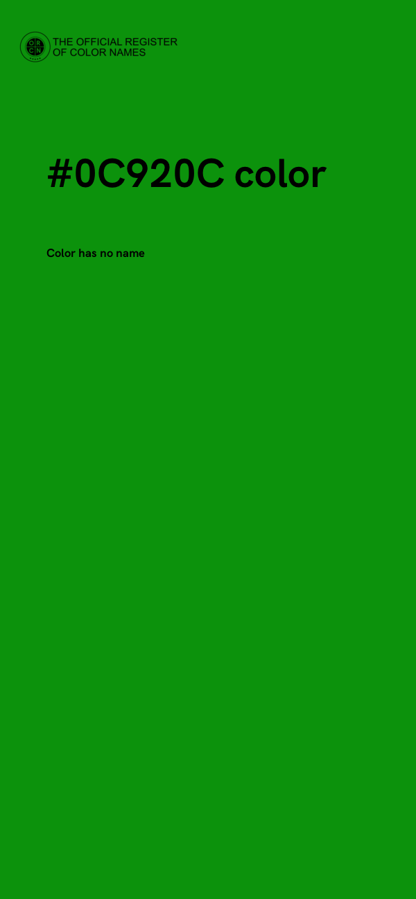 #0C920C color image