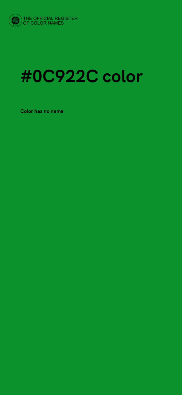 #0C922C color image