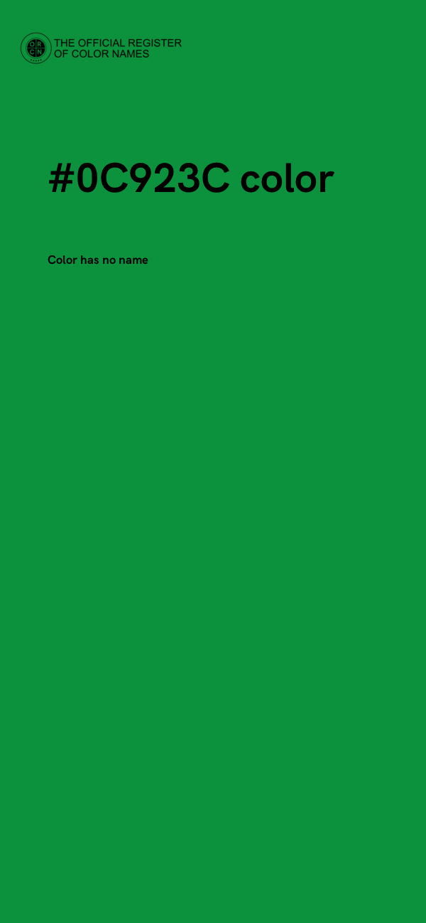 #0C923C color image