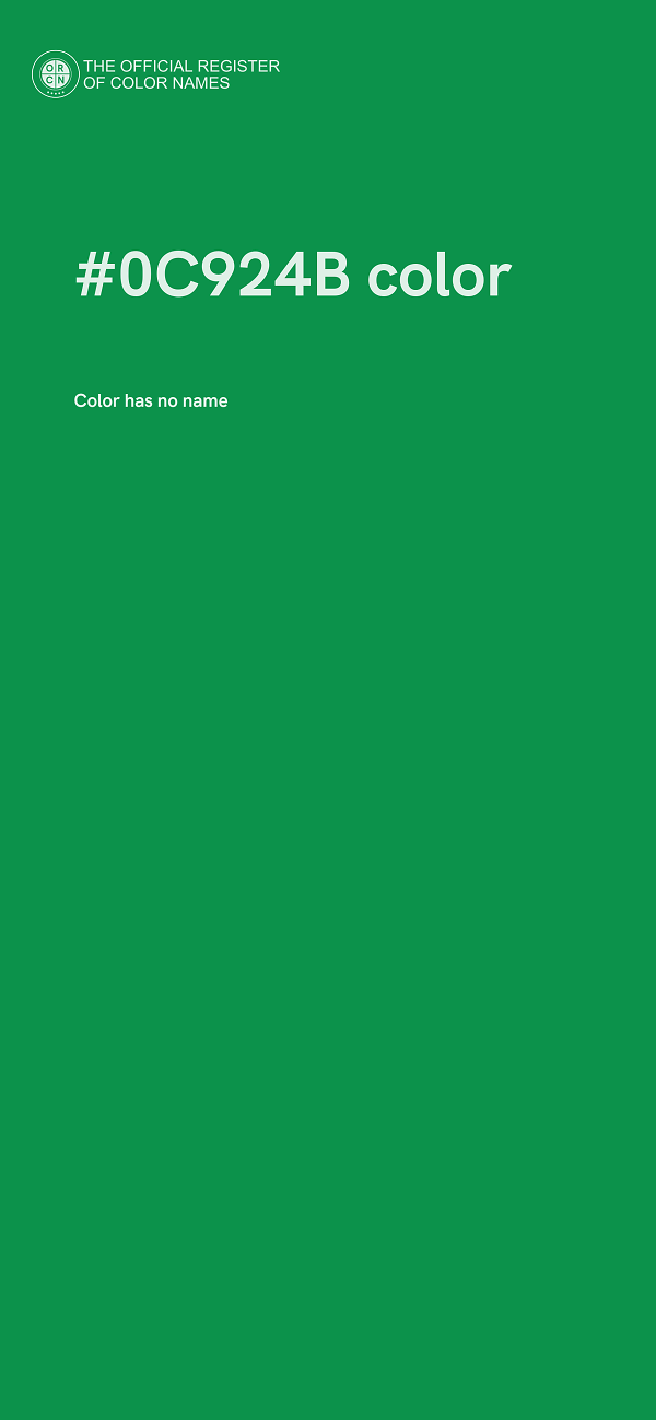 #0C924B color image