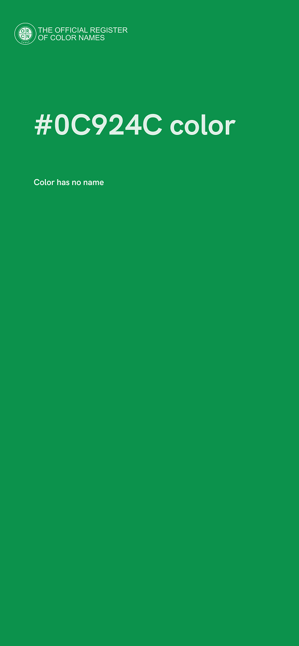 #0C924C color image