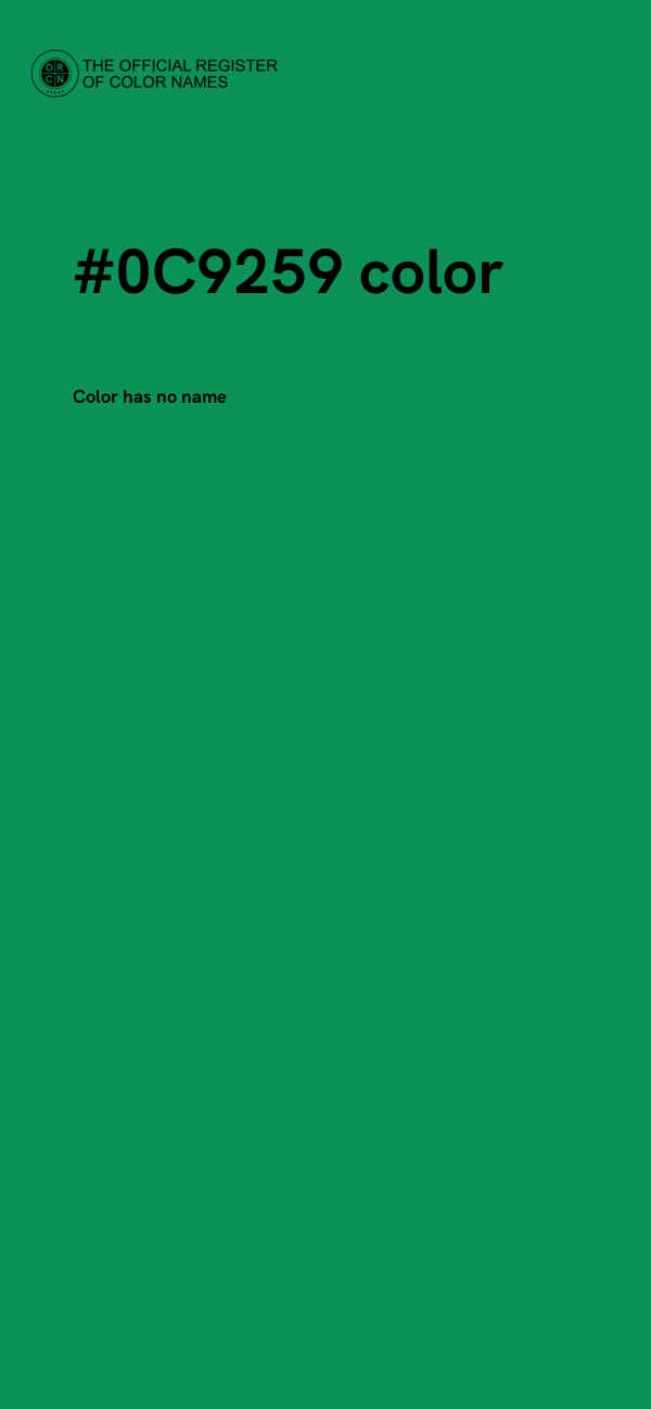 #0C9259 color image