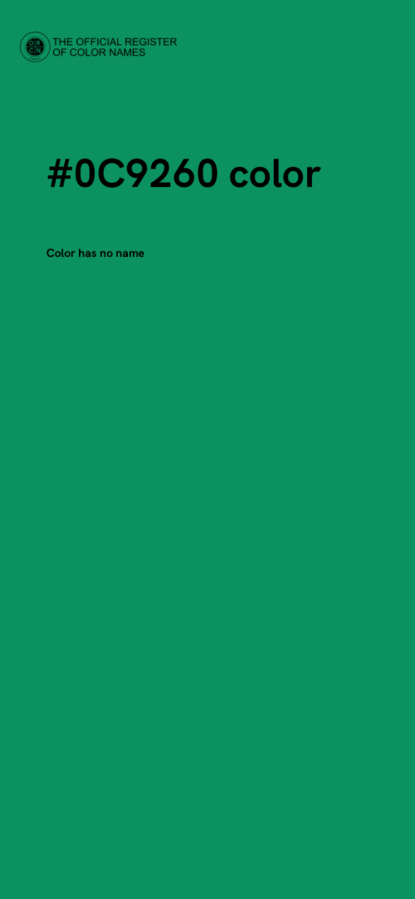 #0C9260 color image