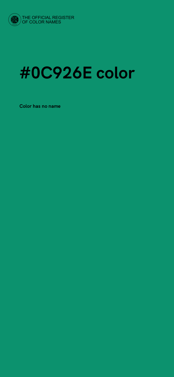 #0C926E color image
