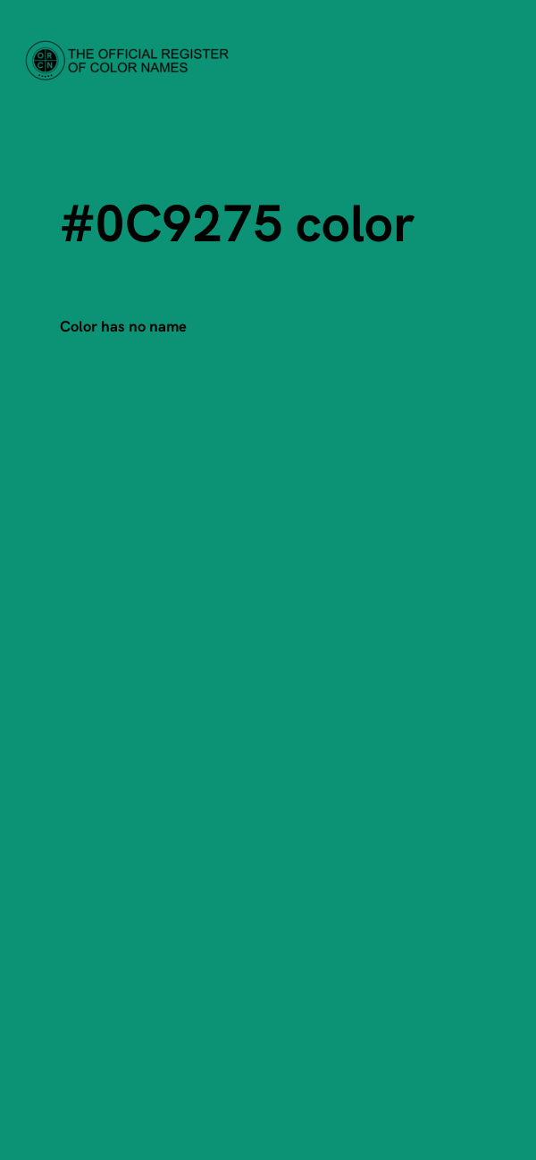 #0C9275 color image