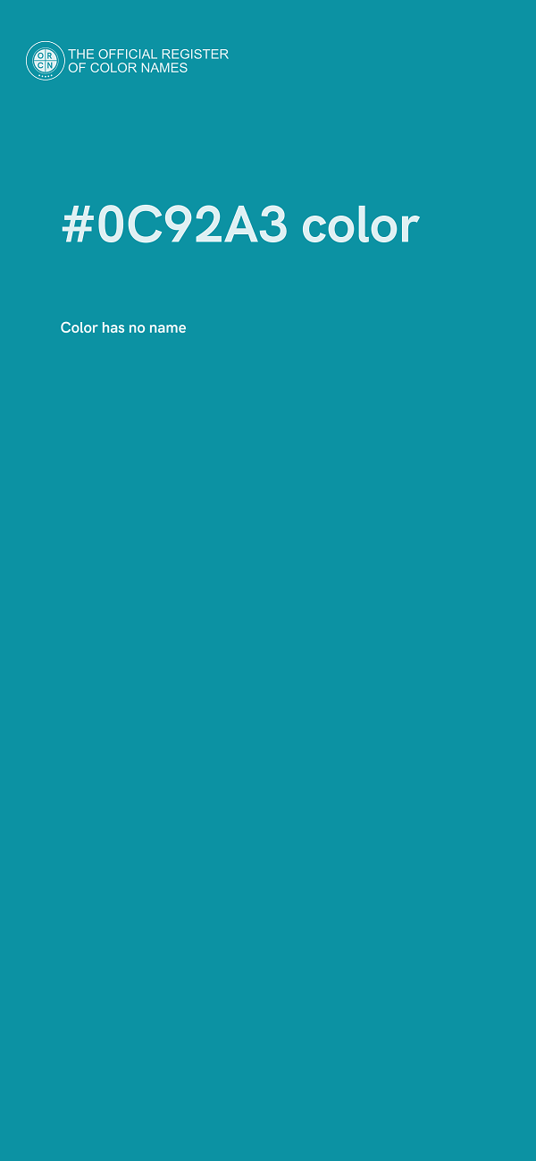 #0C92A3 color image