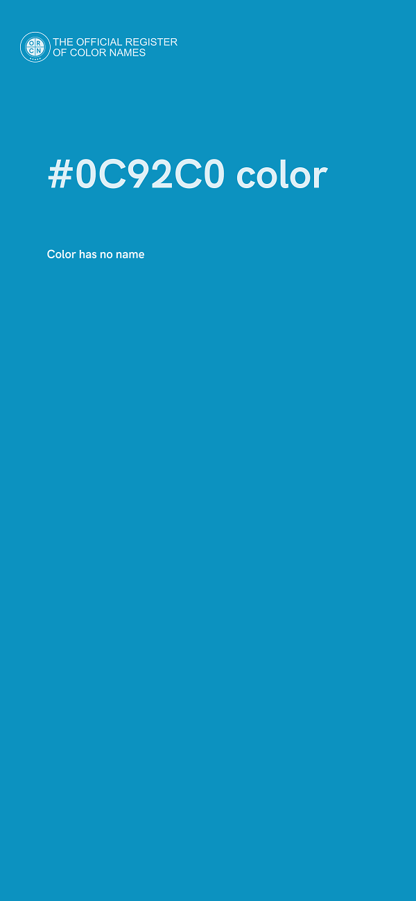 #0C92C0 color image