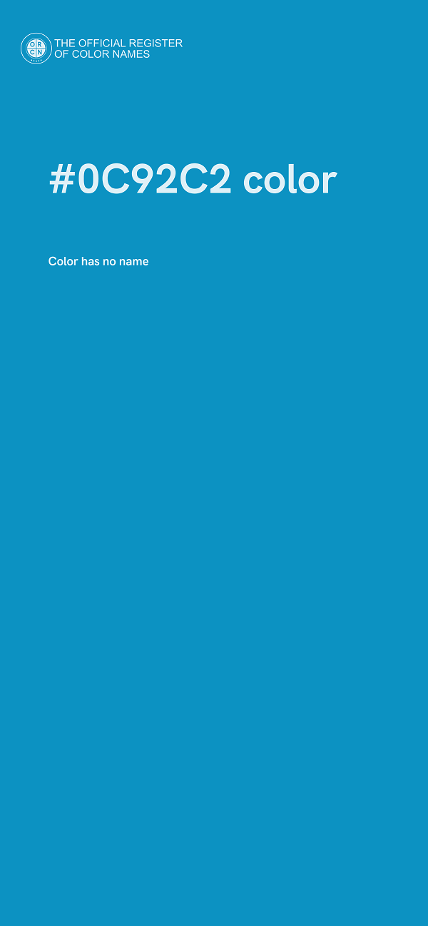 #0C92C2 color image