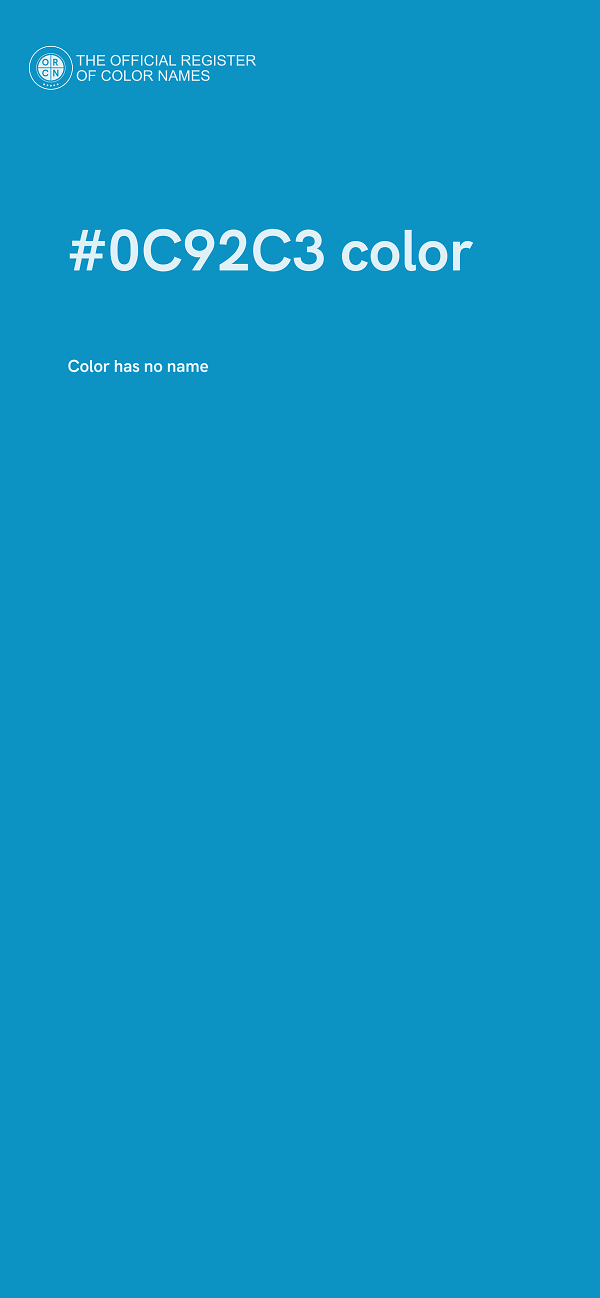 #0C92C3 color image