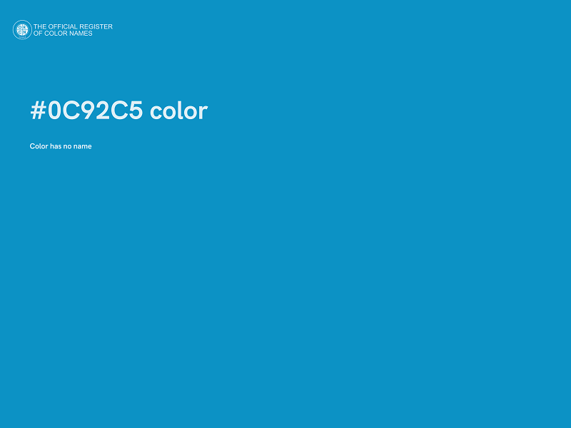 #0C92C5 color image