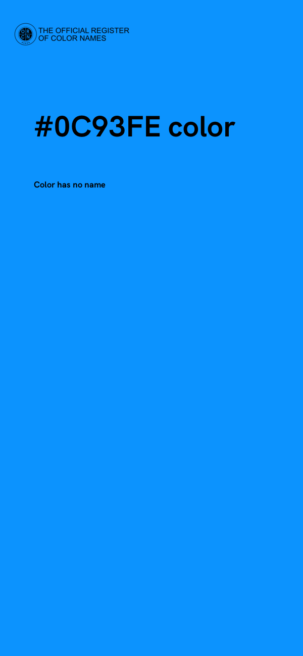 #0C93FE color image