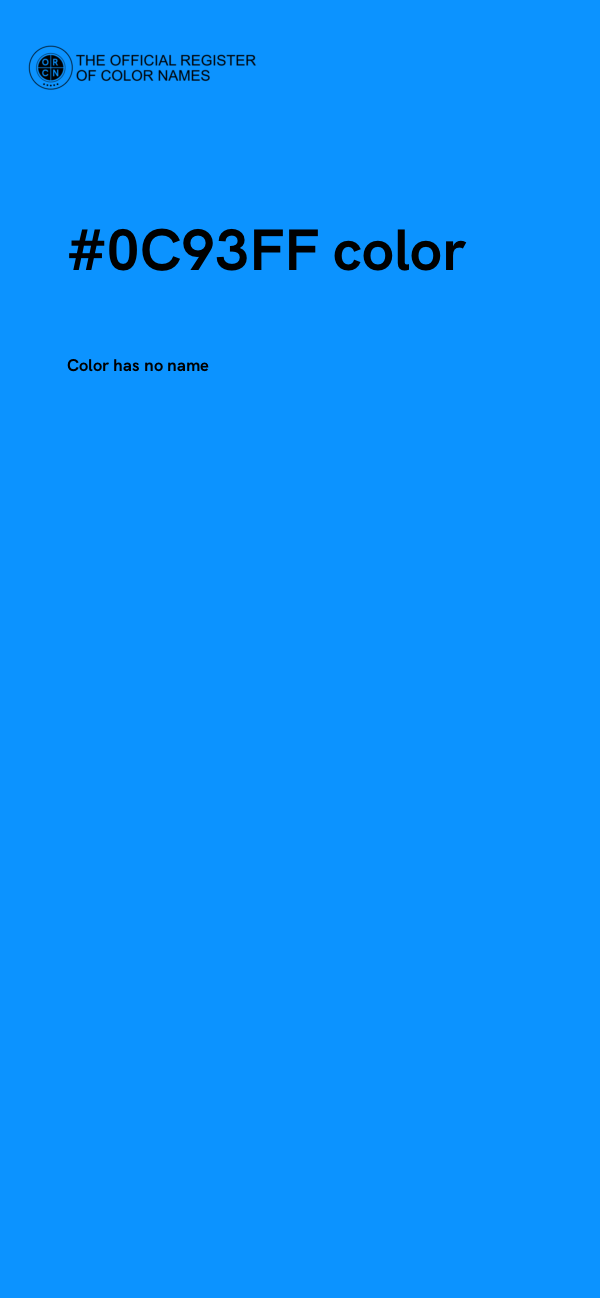 #0C93FF color image