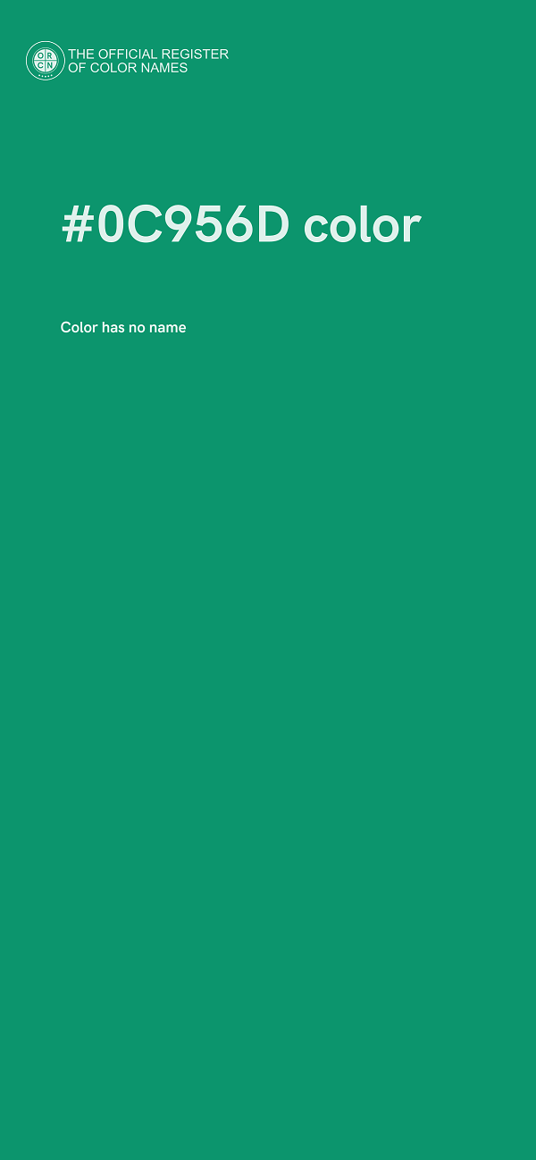 #0C956D color image