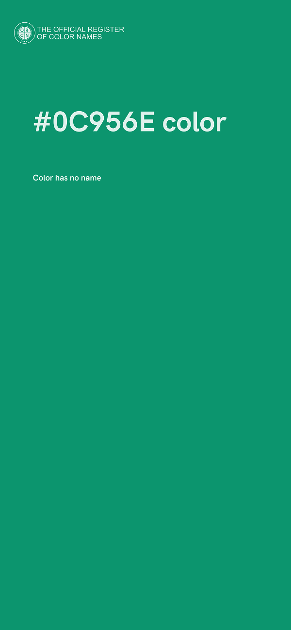 #0C956E color image