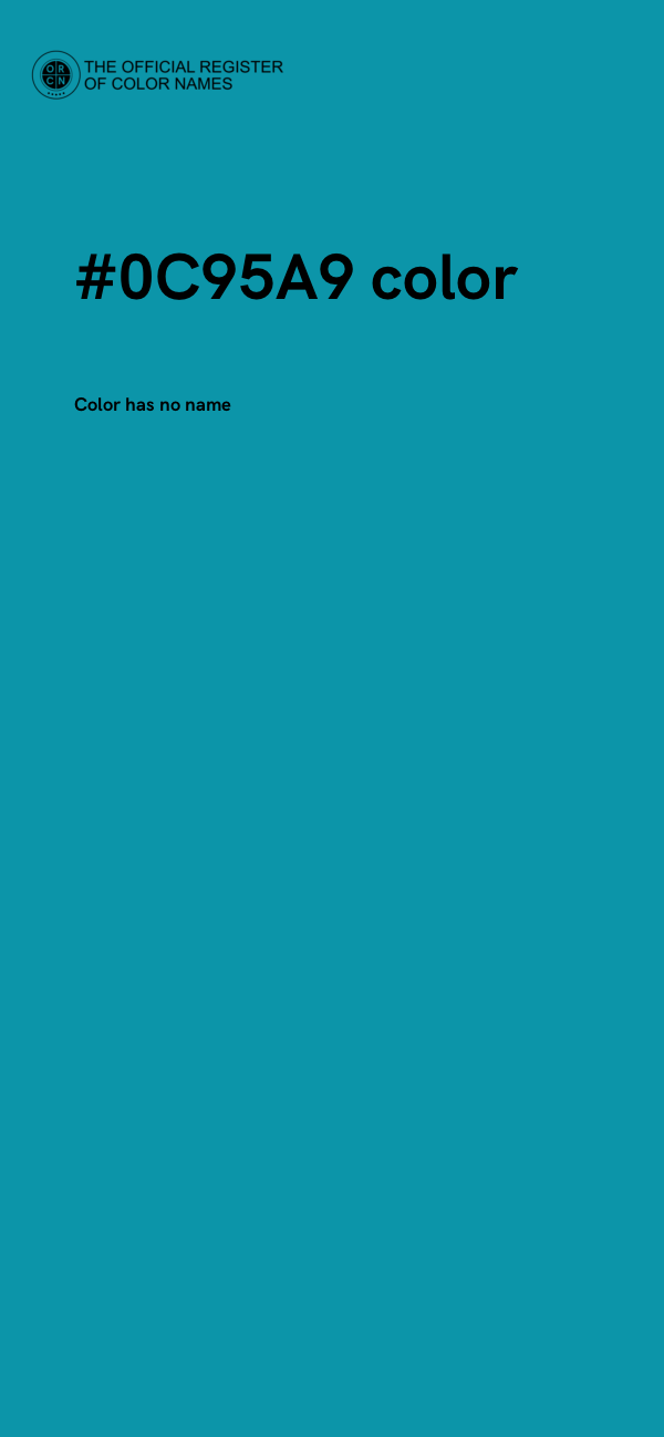 #0C95A9 color image