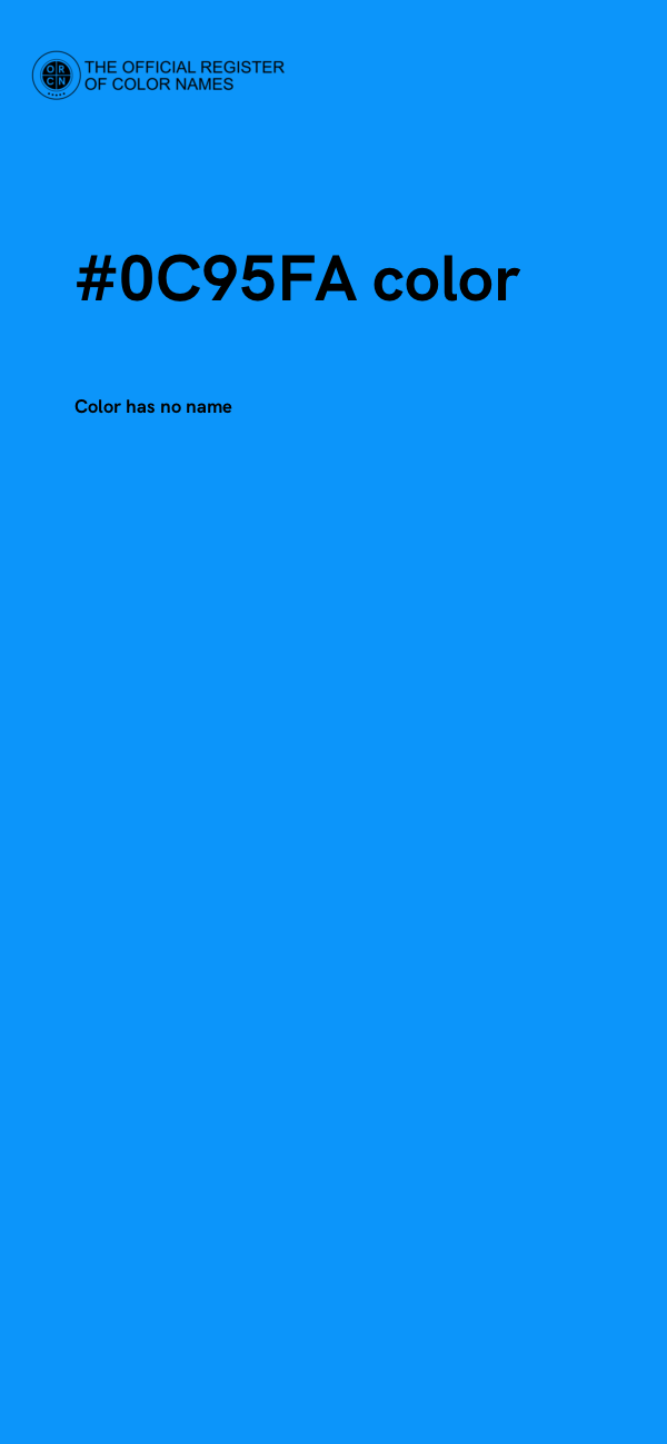 #0C95FA color image