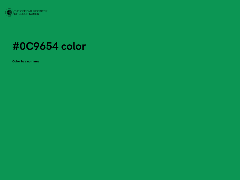 #0C9654 color image