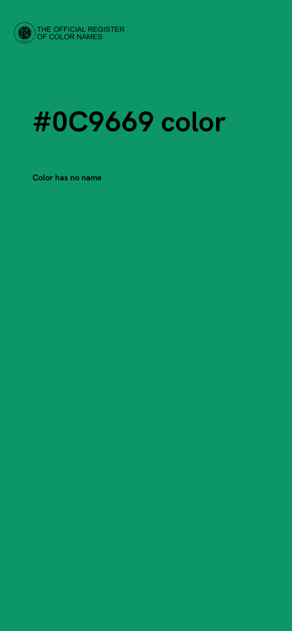 #0C9669 color image