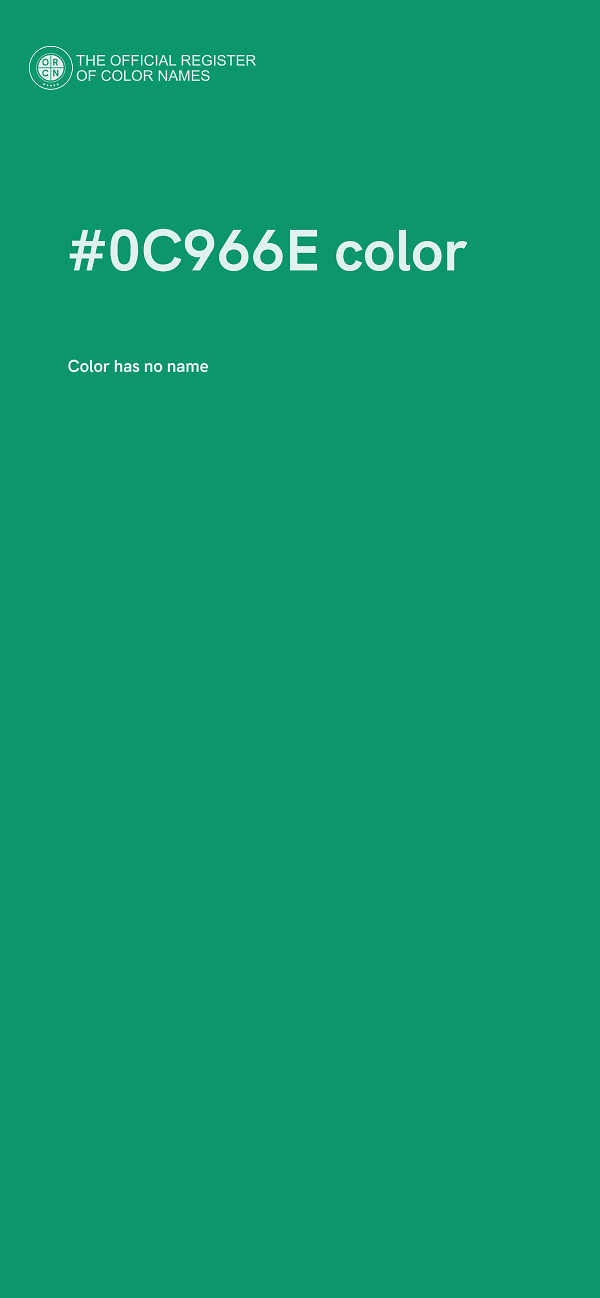 #0C966E color image