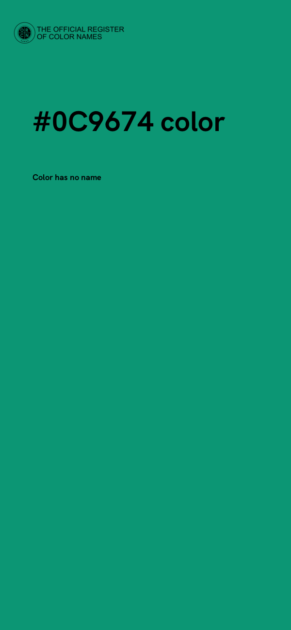 #0C9674 color image
