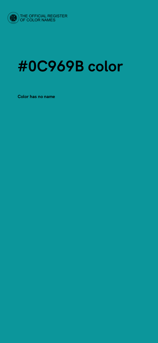 #0C969B color image