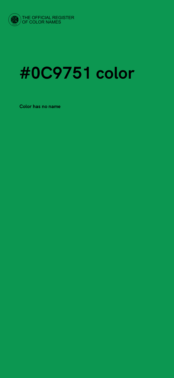 #0C9751 color image
