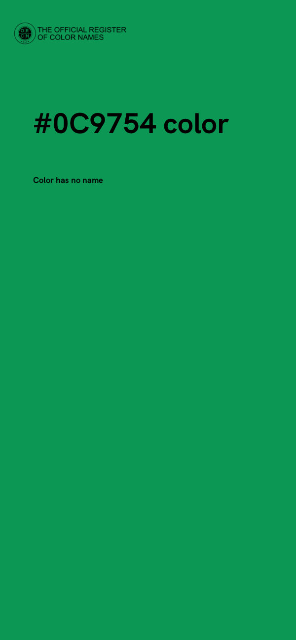 #0C9754 color image