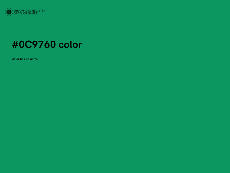 #0C9760 color image