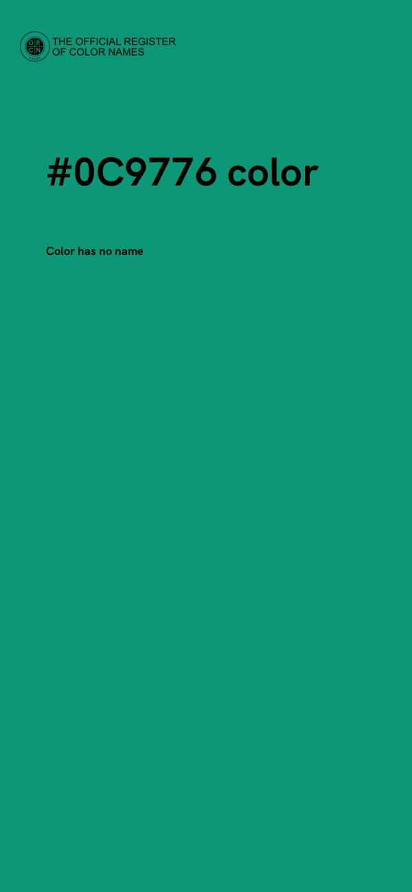 #0C9776 color image