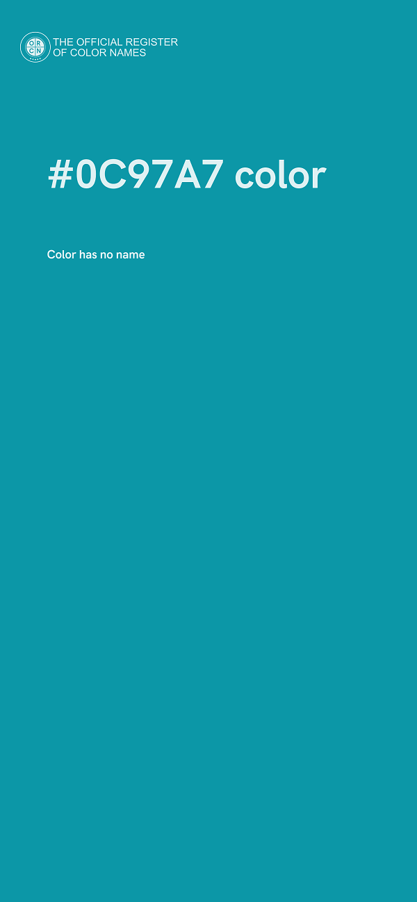 #0C97A7 color image