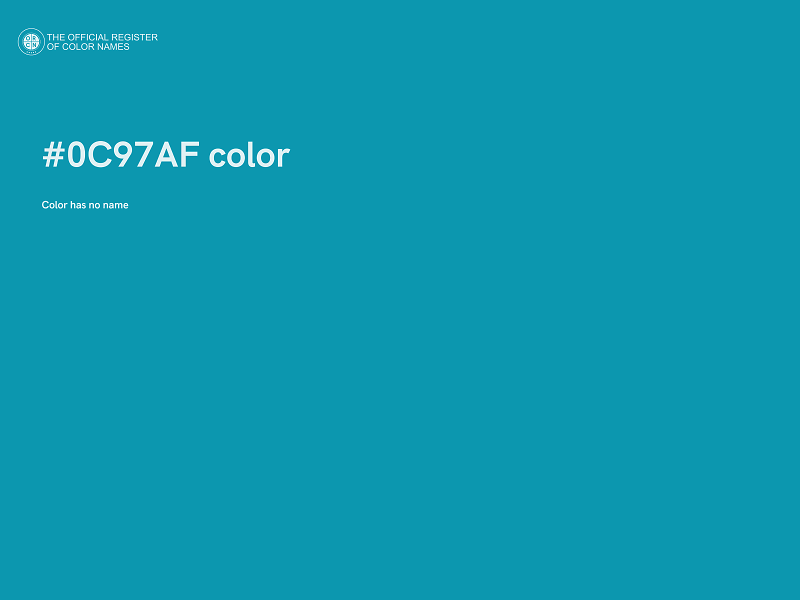 #0C97AF color image