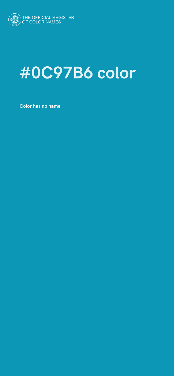 #0C97B6 color image