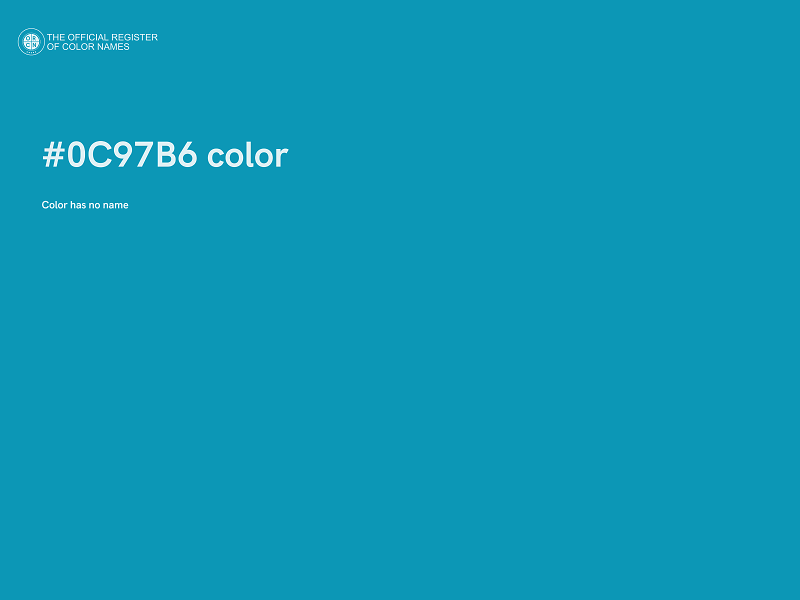 #0C97B6 color image