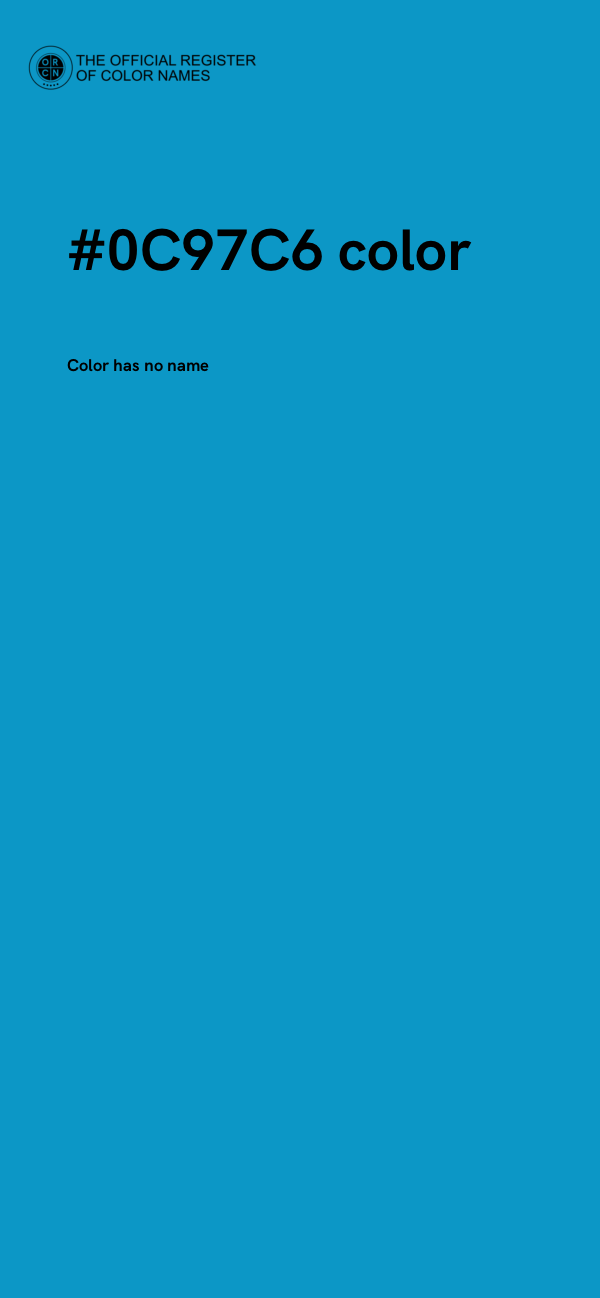 #0C97C6 color image