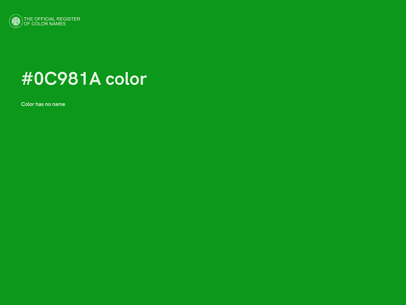 #0C981A color image