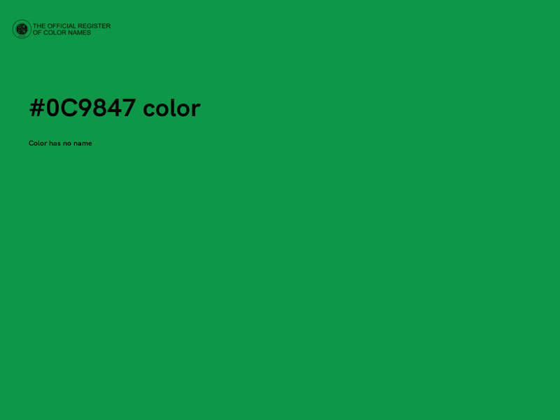 #0C9847 color image