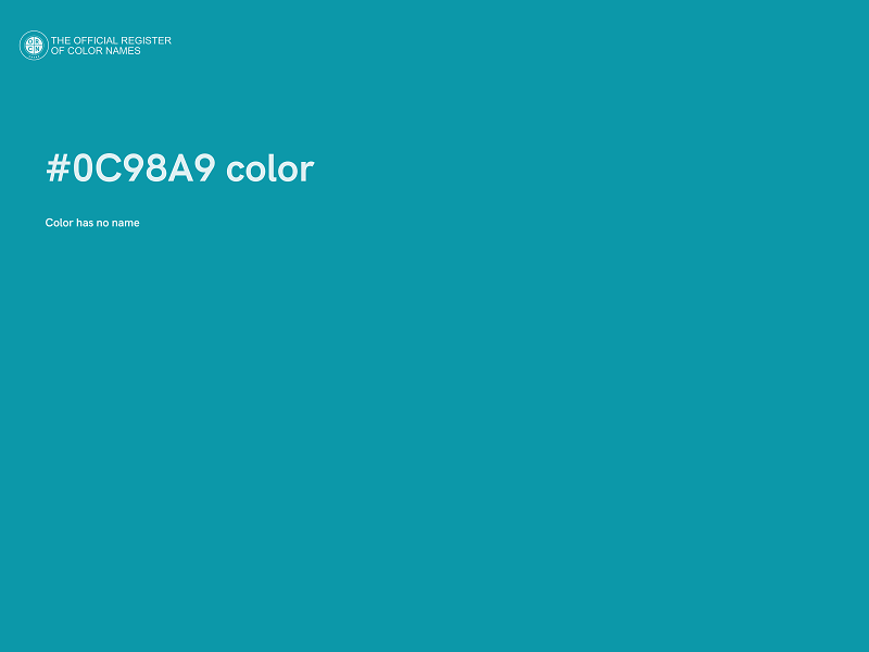 #0C98A9 color image