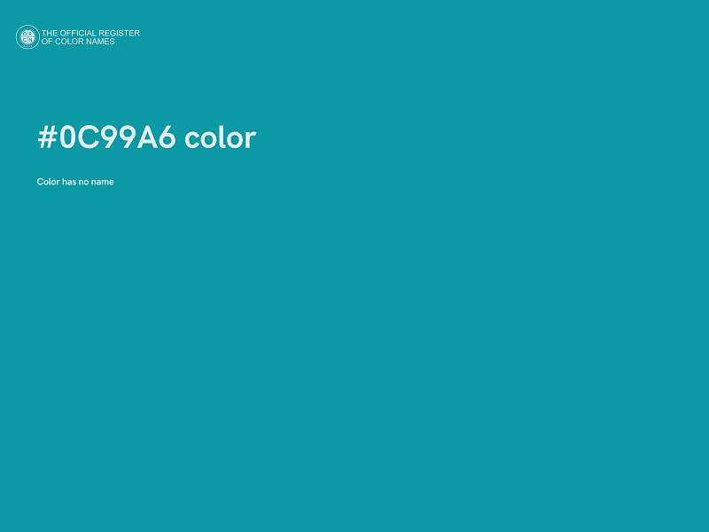 #0C99A6 color image