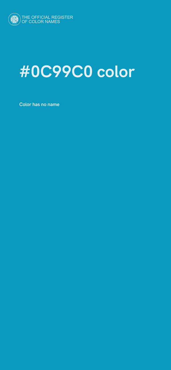 #0C99C0 color image
