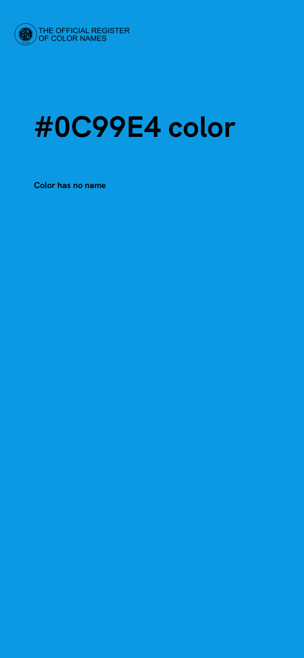 #0C99E4 color image