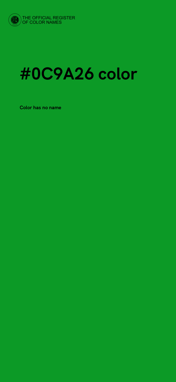 #0C9A26 color image