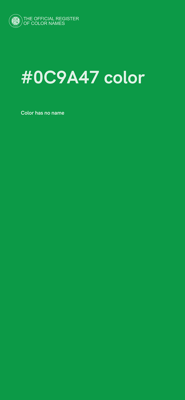 #0C9A47 color image