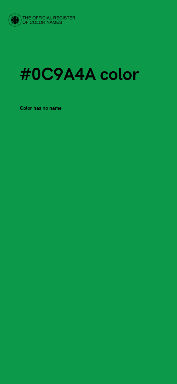 #0C9A4A color image