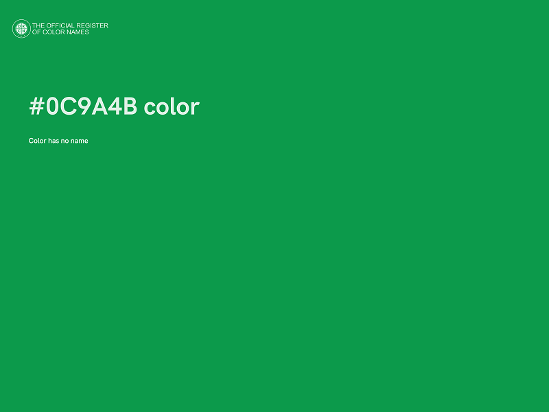 #0C9A4B color image