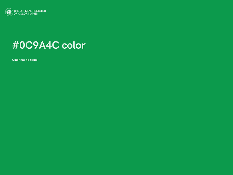 #0C9A4C color image