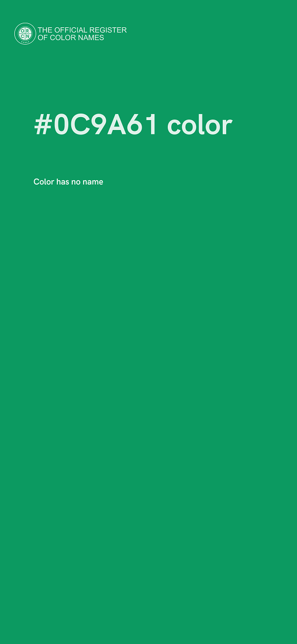 #0C9A61 color image