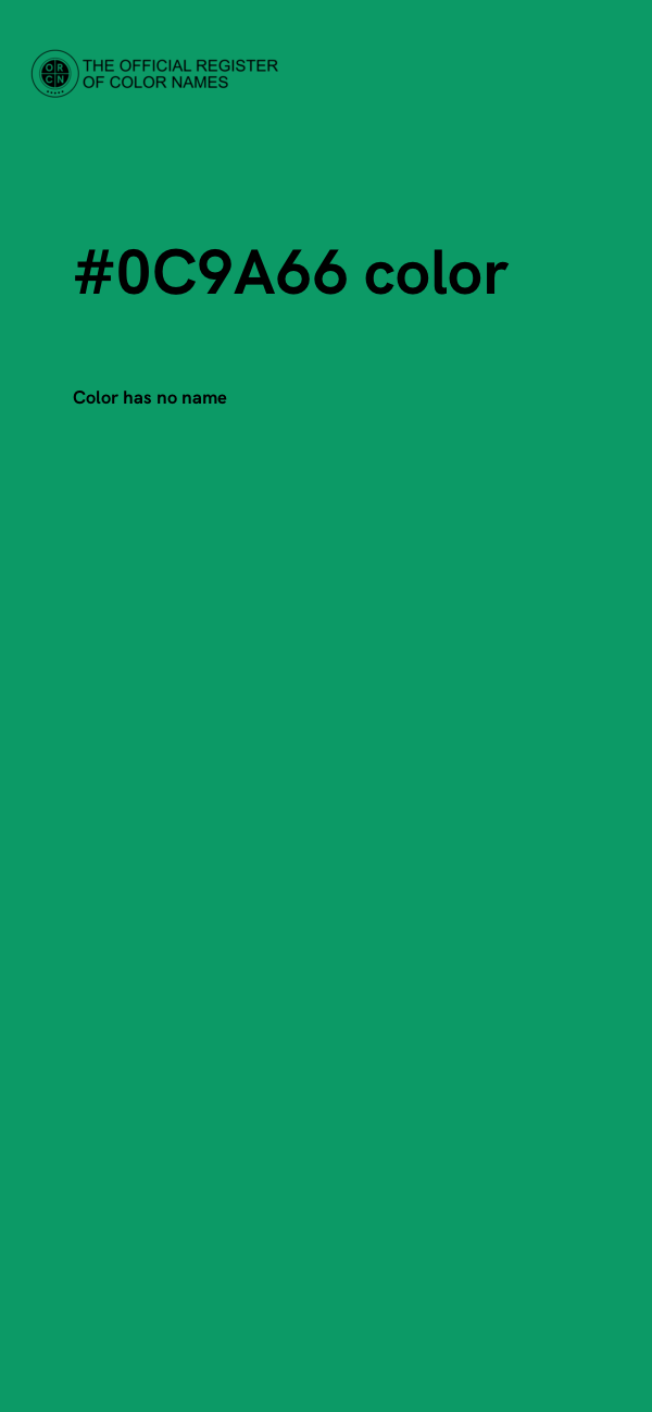 #0C9A66 color image